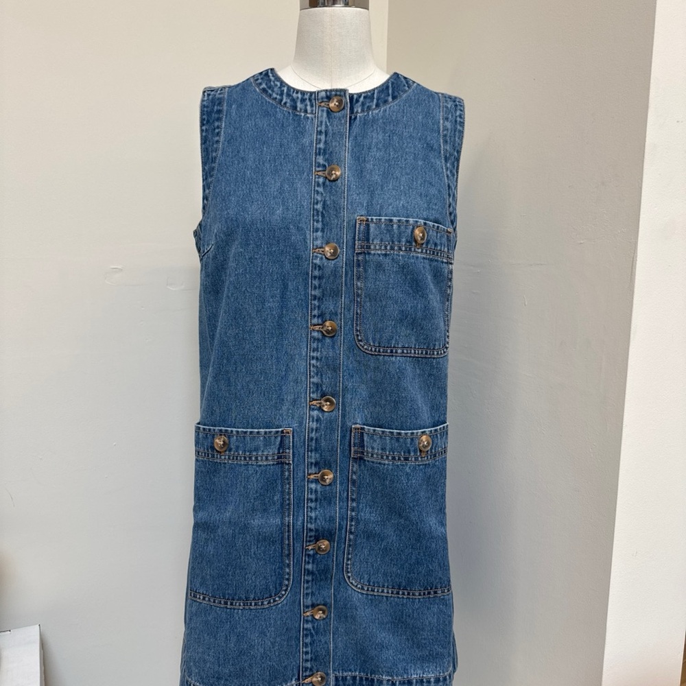 Veronica Beard Blue Sleeveless Sheath Dress